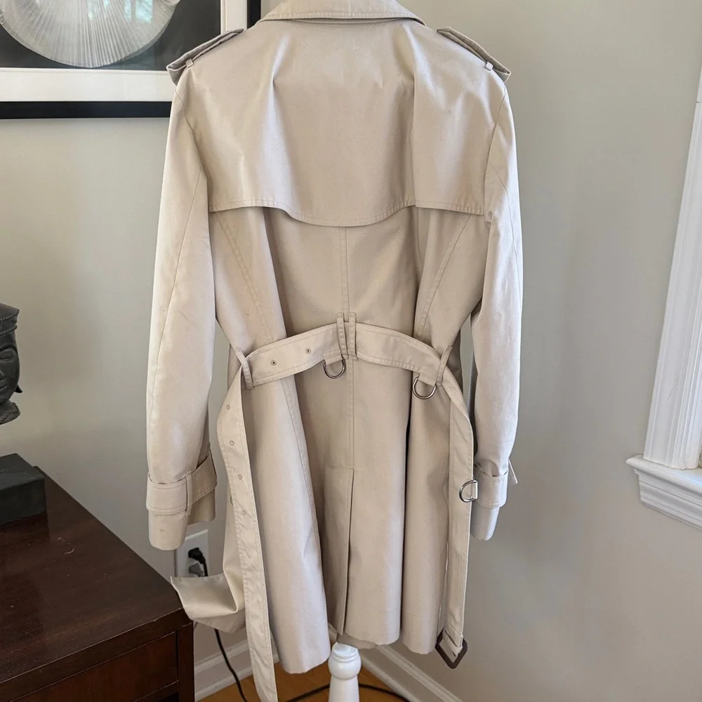 BURBERRY Women’s ‘Marystow’ Double Breasted Short Trench Coat US 12 “As Is” - Picture 14 of 16